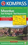 Bad Kohlgrub, Bad Bayersoien (Moorduo): 1:30.000/1:10.000. GPS-genau. Wandern/Rad
