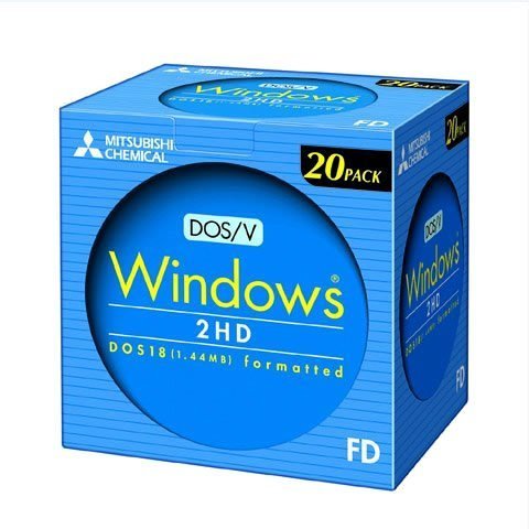 三菱化学 2HDV20EC 2HD DOS/Vフォーマット 20枚