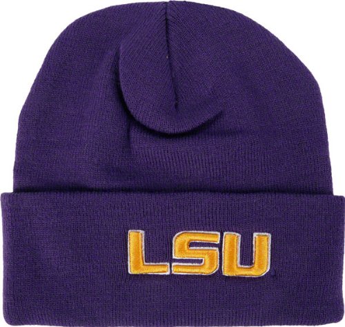 LSU Tigers Team Color Simple Cuffed Knit Hat