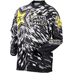 Answer Racing Rockstar Youth Boys Motocross Motorcycle Jersey - Black