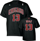 Joakim Noah adidas Black Name and Number Chicago Bulls T-Shirt