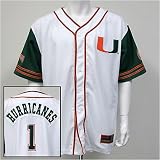 Miami Hurricanes Bull Pen Baseball Jersey