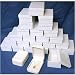 24 White Leather Diamond Pendant & Necklace Gift Display Boxes