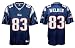 Wes Welker Youth Jersey: Reebok Navy Replica #83 New England Patriots Jersey - Large (14-16)