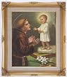 Saint Anthony by Simeone Framed Art, 16" x 20" - MADE IN ITALY