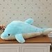 Supper Cute Design Little Stuffed Toys - Sparkling Dolphin Plush Toy with LED Light (Blue, 18 Inch)
