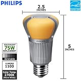 Philips 418590 17-Watt A21 LED Household Light Bulb, Dimmable