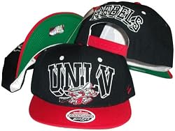 Nevada Las vegas UNLV Runnin Rebels Two Tone Plastic Snapback Adjustable Plastic Snap Back Hat / Cap