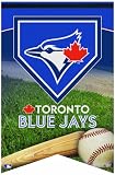 MLB Toronto Blue Jays Premium Felt Bat and Ball Banner (17 x 26-Inch)