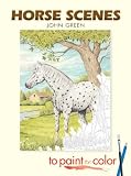 Horse Scenes to Paint or Color (Dover Pictorial Archive)