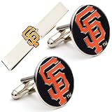 San Francisco Giants Cufflinks with Matching Tie Bar Set