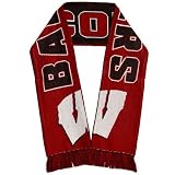 adidas Wisconsin Badgers Cardinal-Black Stadium Scarf