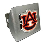 Auburn University Tigers Brushed Silver with Color AU Emblem NCAA College Sports... by Elektroplate