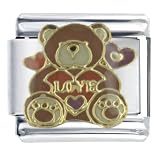 Pugster Love Teddy Bear Italian Charm