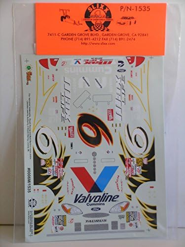 Slixx Decals "Valvoline/Cummins for Revell 2000 Taurus Stock Car"