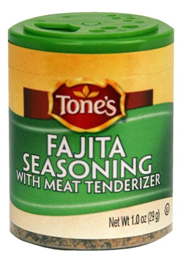 Tone's Mini's Fajita Seasoning with Meat Tenderizer, 1.00-Ounce