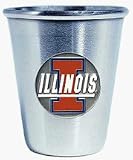 Illinois Fighting Illini Stainless Steel Shot Glass (Set of 4)