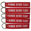 Remove Before Flight Key Chain - 5 Pack
