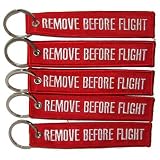 Remove Before Flight Key Chain - 5 Pack