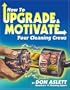 How to Upgrade and Motivate Your Cleaning Crews