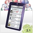 17,78 cm (7") Android 2.1 Tablet PC mit W-LAN Touchscreen Videoplayer e-Book Reader Notebook PDA Netbook (800MHz Telechip / ARM 11)
