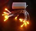 LED Battery 5 sets 10 Fairy/String Lights Color; Amber