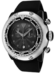 Glam Rock Womens GR20118 Miami Beach Chronograph Black Dial Silicone Watch