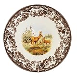Spode Woodland American Wildlife 15-Inch Cheese Plate, Mule Deer