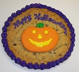 Scott's Cakes 1 lb. Chocolate Chip Cookie Cake with Pumpkin Cookie Purple Trim