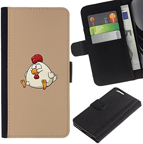 iKiki Tech / Flip PU Leather Case Cover - Cartoon Fat Amusing Funny - Apple iPhone 6 Plus 5.5