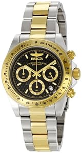 Invicta Speedway Two-tone Steel Black Mens Watch 9224