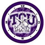 Texas Christian Horned Frogs Suntime 12 Dimension Glass Crystal Wall Clock - NCAA College Athletics