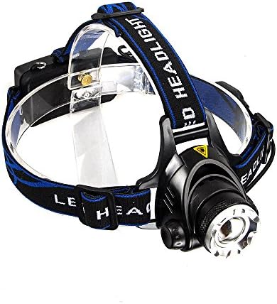 PREMIUM LED Headlight, Headlamp - Super Bright 4 Modes 2500LM POWERFUL CREE XML T6 LED BULB- Ajustable, Rechargable 18650 Batteries - Hiking - Camping - Outdoors - Fishing - Hunting - Sports - Cycling