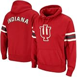 NCAA Indiana Hoosiers Crimson Blindside Pullover Hoodie Sweatshirt (Large)