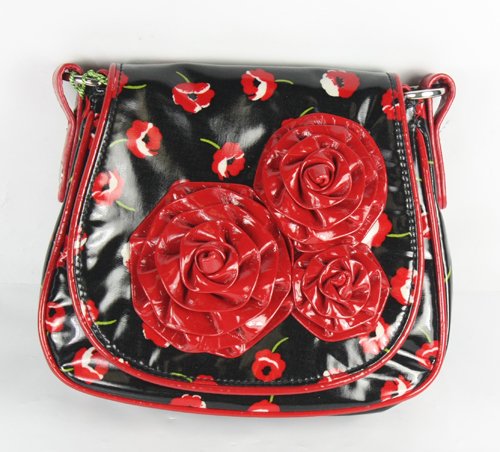 5119cVGcWxL Vera Bradley Frill Collection   Rosie Posie Hipster Bag in Poppy Fields