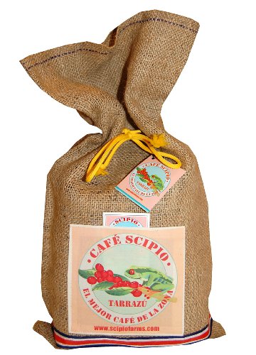 Cafe Scipio Whole Bean with Jute Bag, Light Roast, Two 1-Pound Bags