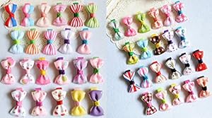 Qandsweet Baby Girl's Ribbon Grosgrain Hair Clips Mini Barrettes (22pack) (44pcs hairclips)