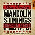 Dunlop DMP1140 Mandolin Strings, Phosphor Bronze, Medium, .010-.040, 4 Strings/Set