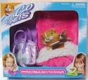 Zhu Zhu Pets Hamster Carrier, Bed, & Two Blankets - Pink & Purple