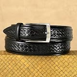 Woven Italian Leather Belt
