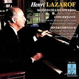 Henri Lazarof: Second Cello Concerto / Concertante for 16 Strings & 2 French Horns / Divertimento II