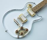 NEW SEE THRU CLEAR LUCITE ACRYLIC LP ELECTRIC GUITAR