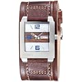 Fossil Herren-Armbanduhr Analog Leder braun Fuel Trend JR9589