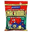Barbara's Bakery Chocolate Chip Snackimals Animal Cookies, 2.125-Ounce Bags (Pack of 18)
