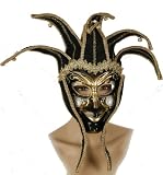 Black Venetian Harlequin mask