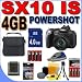 Canon Powershot SX10 IS 10MP 20x Optical Zoom Digital Camera SX10IS 2665B001 4GB SDHC Memory Card - Rechargeable NiMH Batteries Plus Rapid Charger - BigVALUEInc Accessory Saver Bundle + MORE