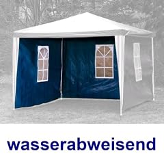 2er Set Seitenwand PE blau f�r 3x3m Pavillon