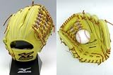 カタログ未掲載の08年最新作モデル♪ MIZUNO(ミズノ) ミズノプロ 硬式グローブ K-KULB 内野手用5 サイズ10 ナチュラルライム