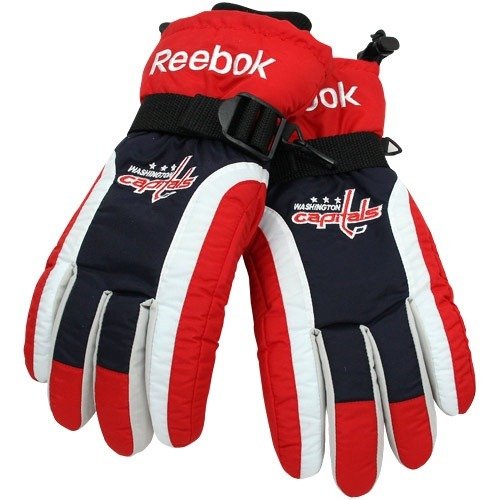 Washington Capitals NHL Color Block Nylon Winter Gloves