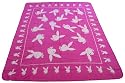 Zap Playboy Funny Bunny Fleece Blanket, Pink